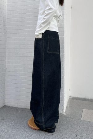 Loose American Retro Curved Knife Pants for Women - High Street Niche Trend Jeans
