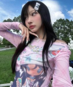 Loose Casual Outfits, Soft Modest Outfits - Pink Mesh Top