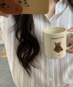 Loose Cotton-Linen Striped Shirt for Women - Trendy Versatile Top for Spring and Autumn 2025, Niche Design, Effortless Style