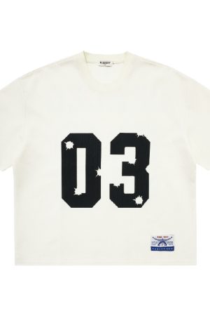 Loose Fit Printed Waffle T-Shirt for Men - Short Sleeve, Casual American Style, Perfect for Everyday Wear