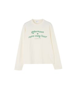 Loose Fit Round Neck Pure Cotton Men's Long Sleeve T-Shirt - Essential Layering Tee for 90s Style Casual Wear