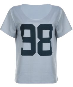 Loose Fit Women's T-Shirt with Personalized Digital Print - Casual Short Sleeve Round Neck Top in European and American Street Style