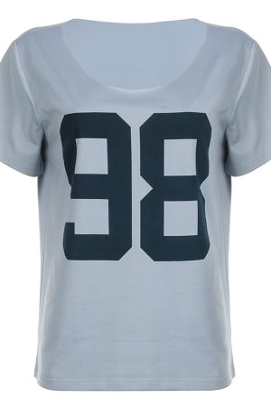 Loose Fit Women's T-Shirt with Personalized Digital Print - Casual Short Sleeve Round Neck Top in European and American Street Style