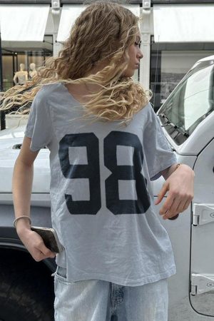 Loose Fit Women's T-Shirt with Personalized Digital Print - Casual Short Sleeve Round Neck Top in European and American Street Style