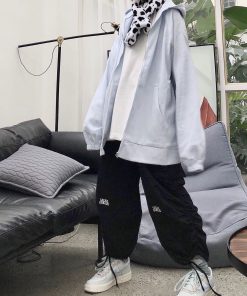 Loose Japanese Style Tapered Cargo Pants with Pleats and Embroidery - Unisex Versatile Streetwear Lantern Pants