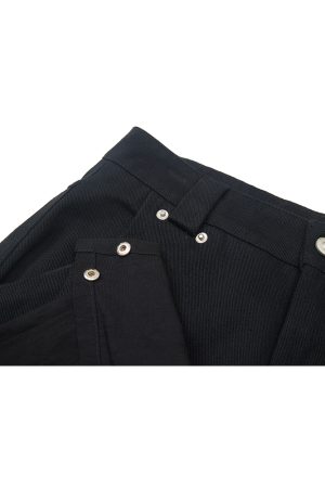 Loose Leaf Wide-Leg Casual Pants for Summer - Embroidered Letters, Wrinkle-Resistant, Stiff Fit, Trendy 2025 Fashion