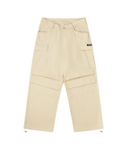 Loose Straight-Leg Pleated Cargo Pants with Large Pockets - Trendy Y2K Style for Casual Chic Outfits