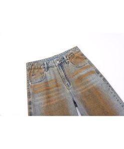 Loose Trendy Wasteland Dirty Cowboy Shorts - American Retro Street Style Summer Capris for Casual Wear