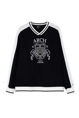 Loose V-Neck Quick-Dry Breathable Men's Long Sleeve T-Shirt - Stylish Casual Top for 90s and Y2K Fashion Enthusiasts
