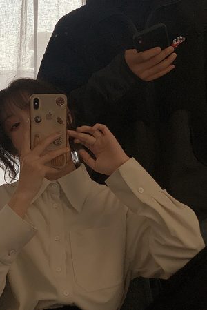 Loose White Corduroy Shirt for Women - Thickened Autumn Winter Layering Top, Trendy Niche Style for Students