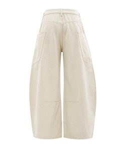 Loose Wide-Leg Curved Knife Pants for Women - Casual American Streetwear Denim - Summer 2025 Fashion Trend