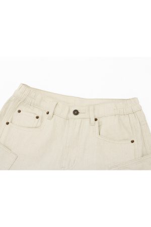 Loose Wide-Leg Curved Knife Pants for Women - Casual American Streetwear Denim - Summer 2025 Fashion Trend