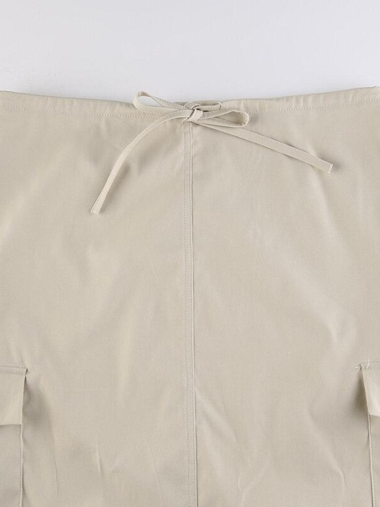 Lowrisejeans Outfit Grunge, Football Outfits - Drawstring Waist Parachute Maxi Skirt Lowrisejeans Outfit Grunge, Football Outfits - Drawstring Waist Parachute Maxi Skirt