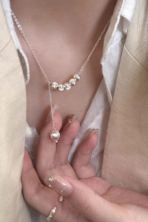 Luminous Metal Cat Eye Round Ball Necklace for Women - Light Luxury Clavicle Chain, Trendy 2025 Niche Design Accessory