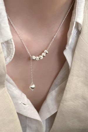 Luminous Metal Cat Eye Round Ball Necklace for Women - Light Luxury Clavicle Chain, Trendy 2025 Niche Design Accessory