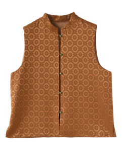 Luxury Chinese Style Embroidered Jacquard Sleeveless Stand Collar Vest Coat - Thick Silk Wool Padded Outerwear for Elegant Layering