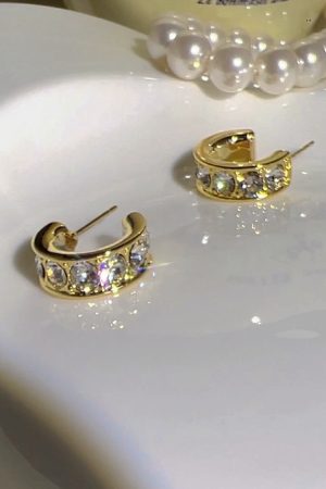 Luxury Exquisite Zircon Small Niche Design High-End 925 Pure Silver Needle Earrings for Elegant Fashion Statement