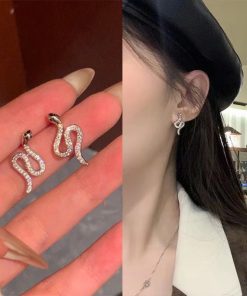 Luxury Snake-Shaped Earrings for Women - Unique and Trendy Statement Jewelry