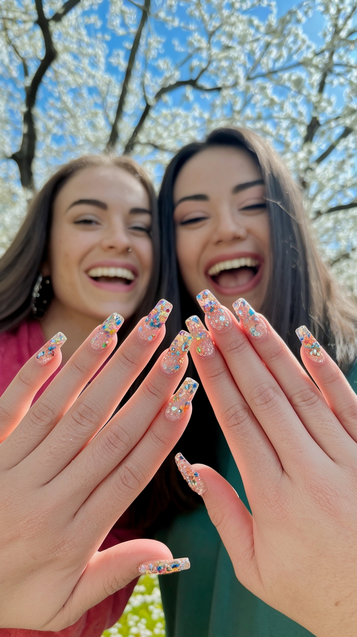 Matching Acrylic Nails for Best Friends: Nail Art Ideas outfit idea
