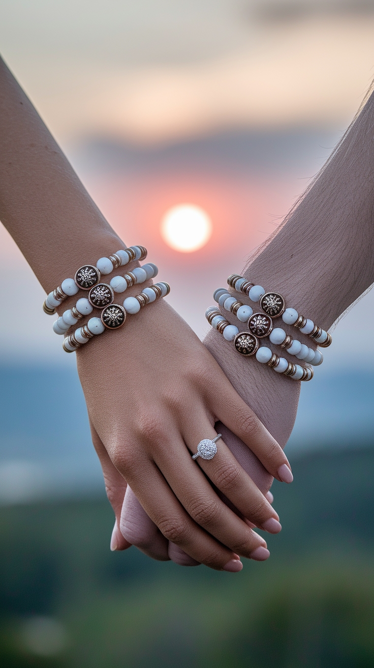 Unique Matching Bead Bracelets for Couples to Cherish outfit idea