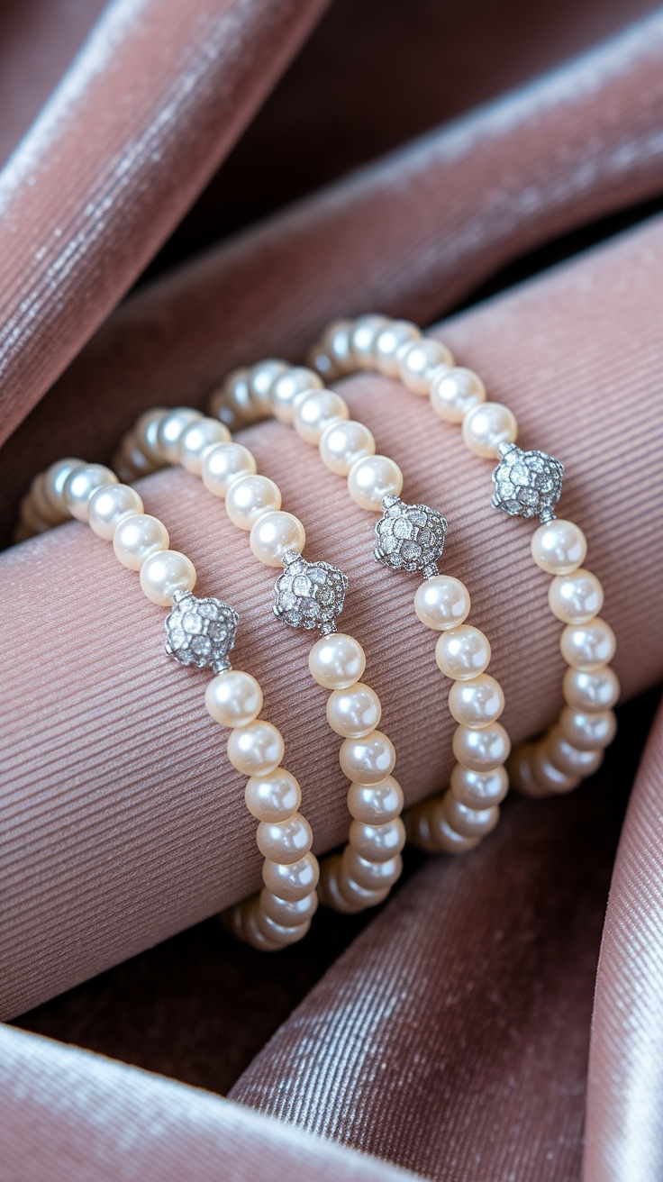 Elegant Matching Pearl Bracelets for a Timeless Look outfit idea