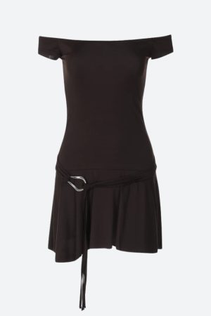 Maxi Skirt Outfits, Mode Inspiration - Grunge Off Shoulder Mini Dress