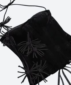 Maxi Skirt Whimsigoth, Korea January Outfit - Corset Top & Ruffled Mini Skirt Two Piece Set