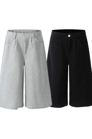 Men's 2025 Summer Knitted Loose Straight Casual Seven-Point Shorts - American Style Comfort Fashion