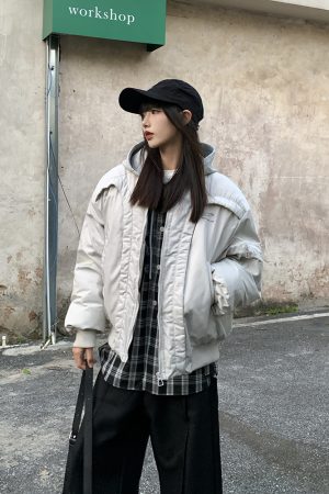 Men's 2025 Winter Arc Deconstruction Flight Jacket, Thick Padded Cotton Coat, Designer Niche American Style, Fashionable Outerwear