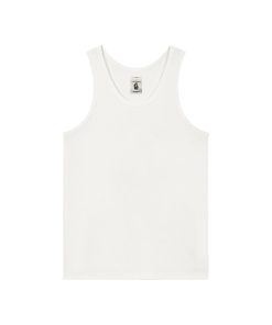 Men's 3D Pitted Micro-Elastic Knitted Ribbed Pure Cotton Sleeveless Tank Top - Trendy Casual Wear for Summer