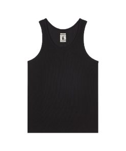Men's 3D Pitted Micro-Elastic Knitted Ribbed Pure Cotton Sleeveless Tank Top - Trendy Casual Wear for Summer