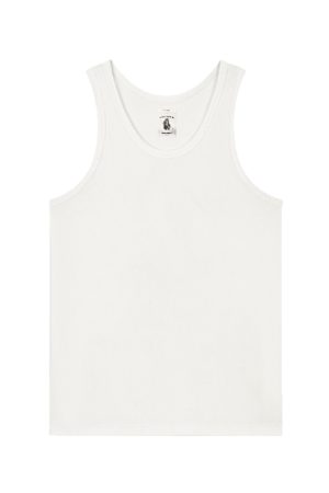 Men's 3D Pitted Micro-Elastic Knitted Ribbed Pure Cotton Sleeveless Tank Top - Trendy Casual Wear for Summer