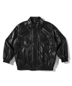 Men's American Retro Motorcycle Leather Jacket - Casual Loose Fit Windproof Parka for Spring and Autumn, Trendy Commuter Style