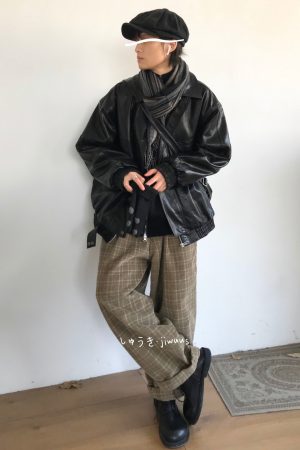 Men's American Retro Motorcycle Leather Jacket - Casual Loose Fit Windproof Parka for Spring and Autumn, Trendy Commuter Style