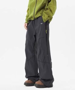 Men's American-Style Cargo Pants for Hiking - Functional Summer Outdoor Mountain Wear, High Street Casual Sports Pants