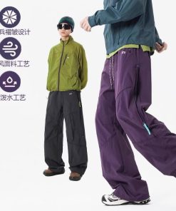 Men's American-Style Cargo Pants for Hiking - Functional Summer Outdoor Mountain Wear, High Street Casual Sports Pants