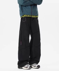 Men's American-Style Cargo Pants for Hiking - Functional Summer Outdoor Mountain Wear, High Street Casual Sports Pants