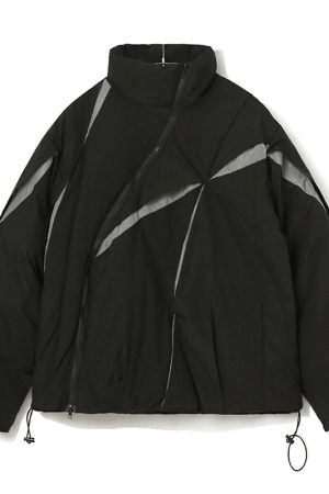 Men's American-Style Thick Cotton Jacket - Trendy Loose Fit Stand Collar Winter Coat 2025