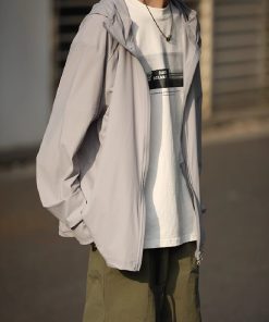 Men's and Women's Lightweight UV Protection Hooded Sun Shirt - Summer Ice Silk Cooling Clothing for Outdoor Activities