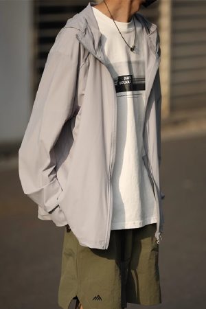 Men's and Women's Lightweight UV Protection Hooded Sun Shirt - Summer Ice Silk Cooling Clothing for Outdoor Activities