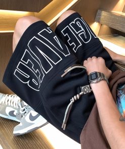 Men's Big Size Summer Basketball Shorts - Trendy 2025 Outdoor Five-Point Pants for Youth, American Sports Style