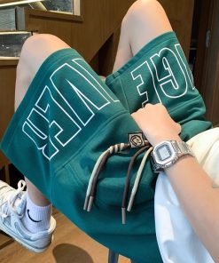 Men's Big Size Summer Basketball Shorts - Trendy 2025 Outdoor Five-Point Pants for Youth, American Sports Style