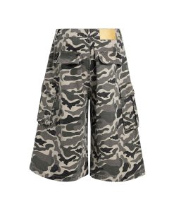 Men's Camouflage Cargo Shorts - Loose Fit Vintage Style Summer Three-Quarter Pants, Trendy American Casual 2025 Fashion
