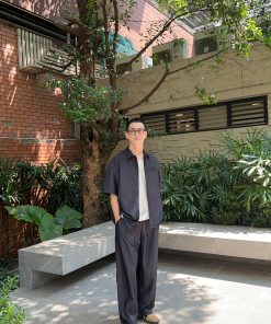 Men's Casual Draped Short Sleeve Shirt - Soft, Breathable, Versatile Jacket for Spring Summer in Pure Color