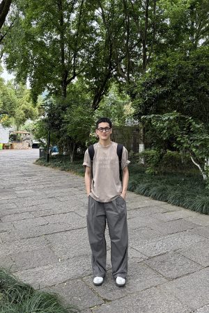 Men's Casual Loose Fit Quick-Dry Long Pants with Thin Elastic Band - Sun-Proof Summer Versatile Style for American Fashion
