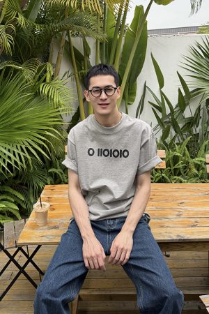 Men's Casual Printed Letter Short Sleeve T-Shirt - Trendy Loose Fit for Summer, Versatile American Style