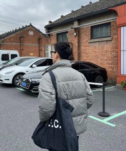 Men's Casual Puffer Jacket - Loose Fit, 80% White Duck Down, Warm Autumn Winter Coat, Lightweight Outerwear for Cold Weather