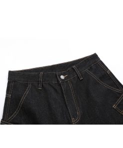 Men's Cowboy 7/10 Pants - 2025 New Summer Loose Wide-Leg Five-Point with Side Pockets - Casual Y2K Style