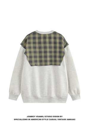 Men's Fleece Shawl Sweatshirt - American Style Hip-Hop Fake Two-Piece Top for Couples - 2025 Winter Trend