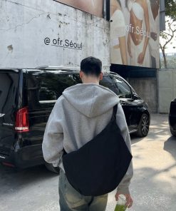 Men's Gray Hoodie - Spring Casual American Style Loose Cardigan for 90s Inspired Fashion